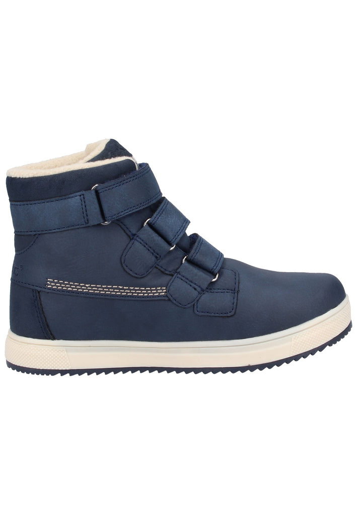 Kickers Stiefelette Lederimitat Blau Warmfutter