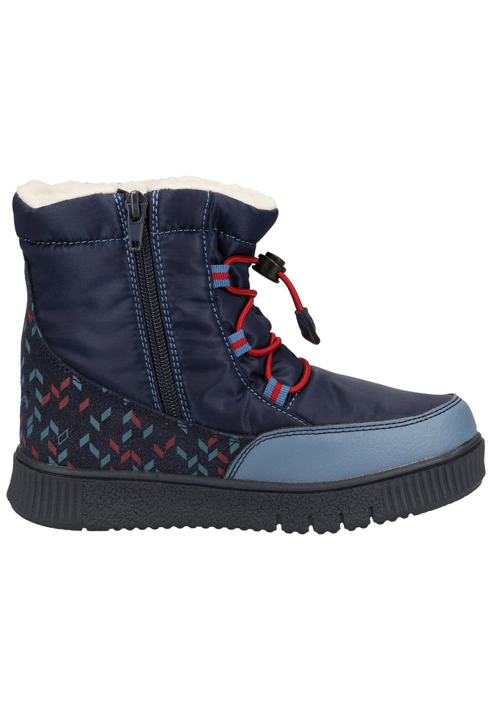 Kickers Stiefelette Lederimitat Blau Warmfutter