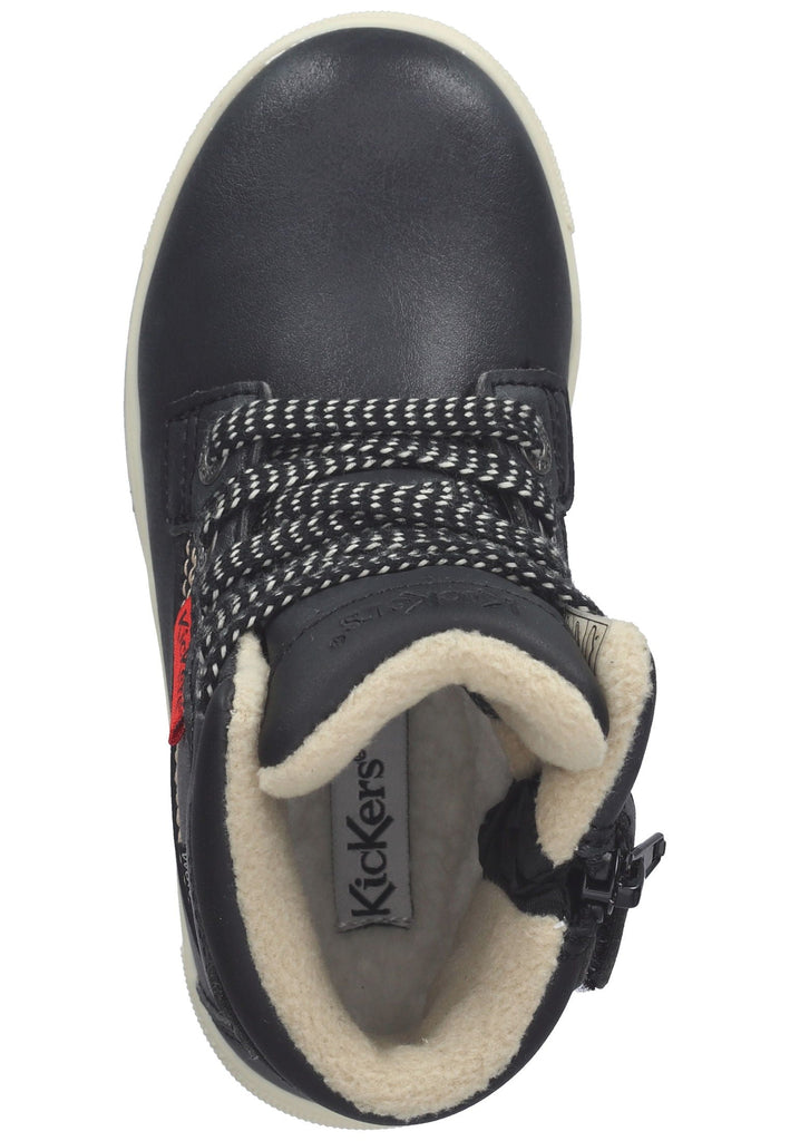 Kickers Stiefelette Lederimitat Schwarz