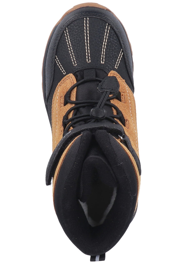 Kickers Stiefelette Lederimitat/Textil Braun Warmfutter