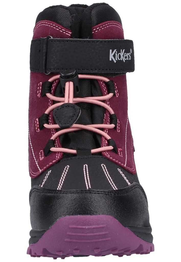 Kickers Stiefelette Lederimitat/Textil Violett Warmfutter