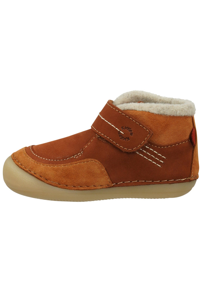 Stiefeletten Kickers Stiefelette Leder Braun Warmfutter