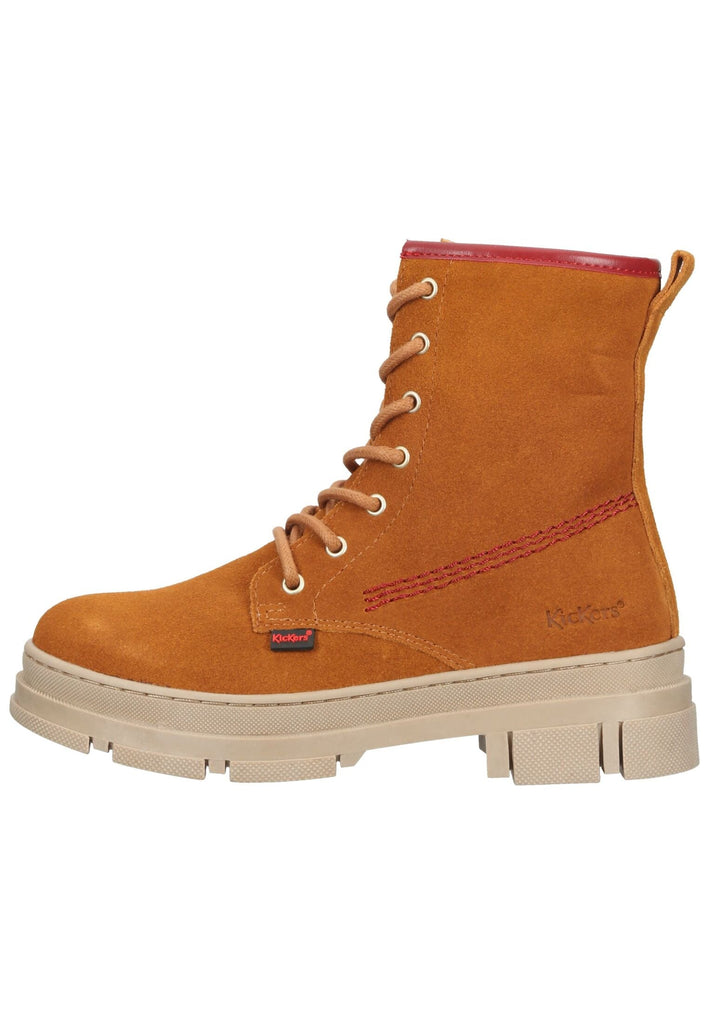 Stiefeletten Kickers Stiefelette Leder Camel