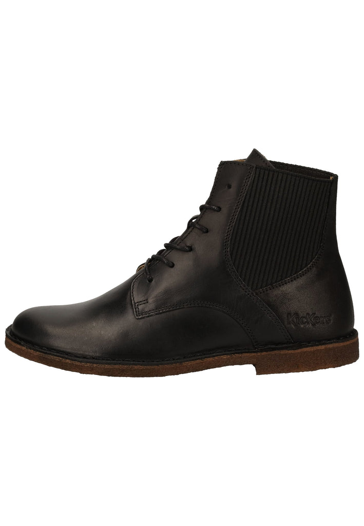 Stiefeletten Kickers Stiefelette Leder Schwarz