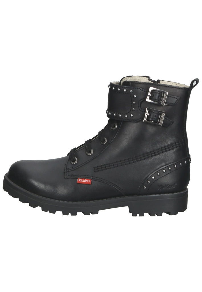 Stiefeletten Kickers Stiefelette Leder Schwarz
