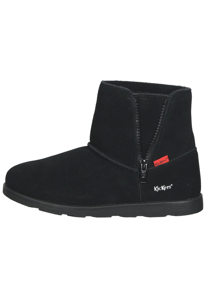 Stiefeletten Kickers Stiefelette Leder Schwarz Warmfutter