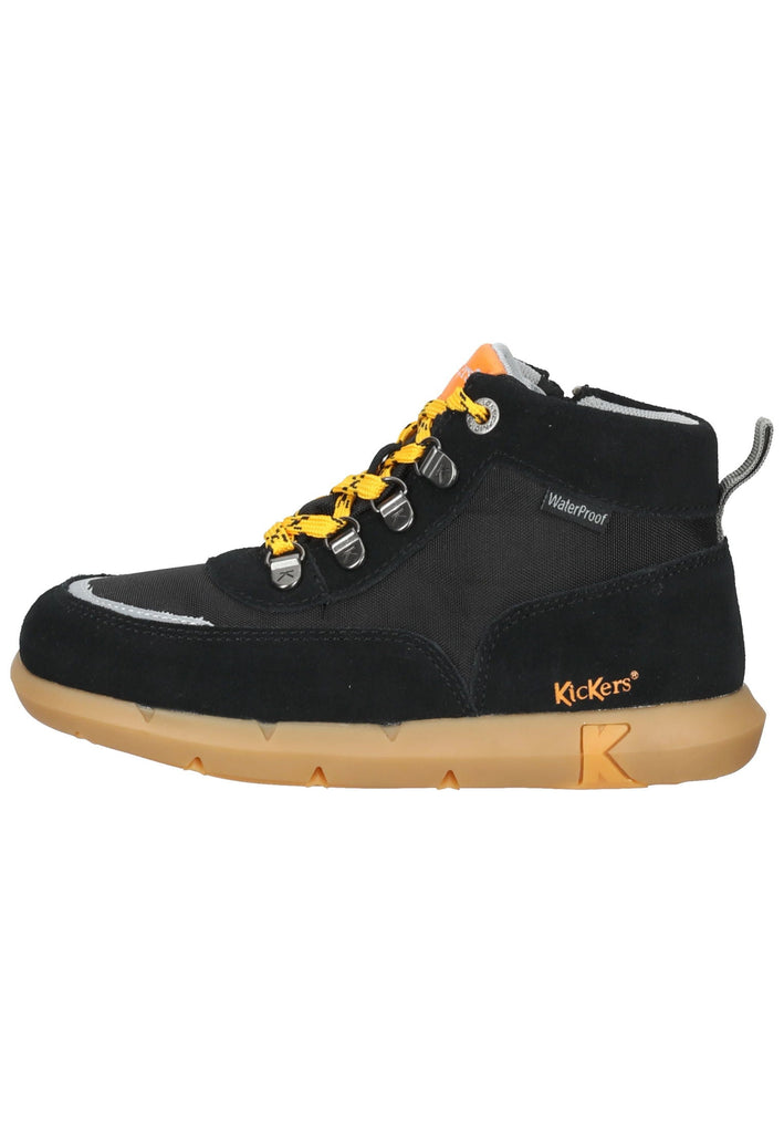 Stiefeletten Kickers Stiefelette Leder/Textil Schwarz/Orange