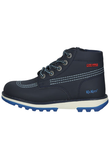Stiefeletten Kickers Stiefelette Lederimitat Marine