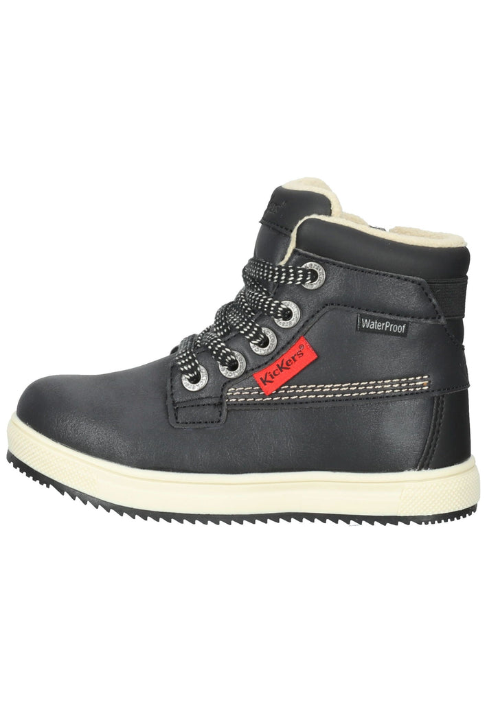 Stiefeletten Kickers Stiefelette Lederimitat Schwarz