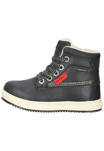 Stiefeletten Kickers Stiefelette Lederimitat Schwarz