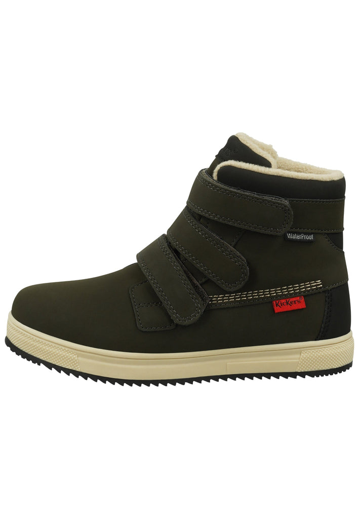 Stiefeletten Kickers Stiefelette Synthetik Khaki Warmfutter