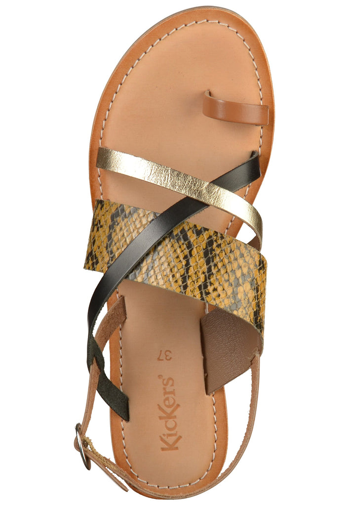 Kickers Zehensteg Leder Camel