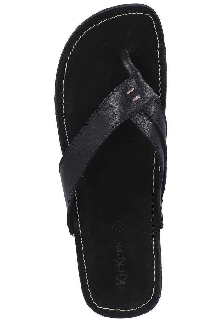 Kickers Zehensteg Leder Schwarz