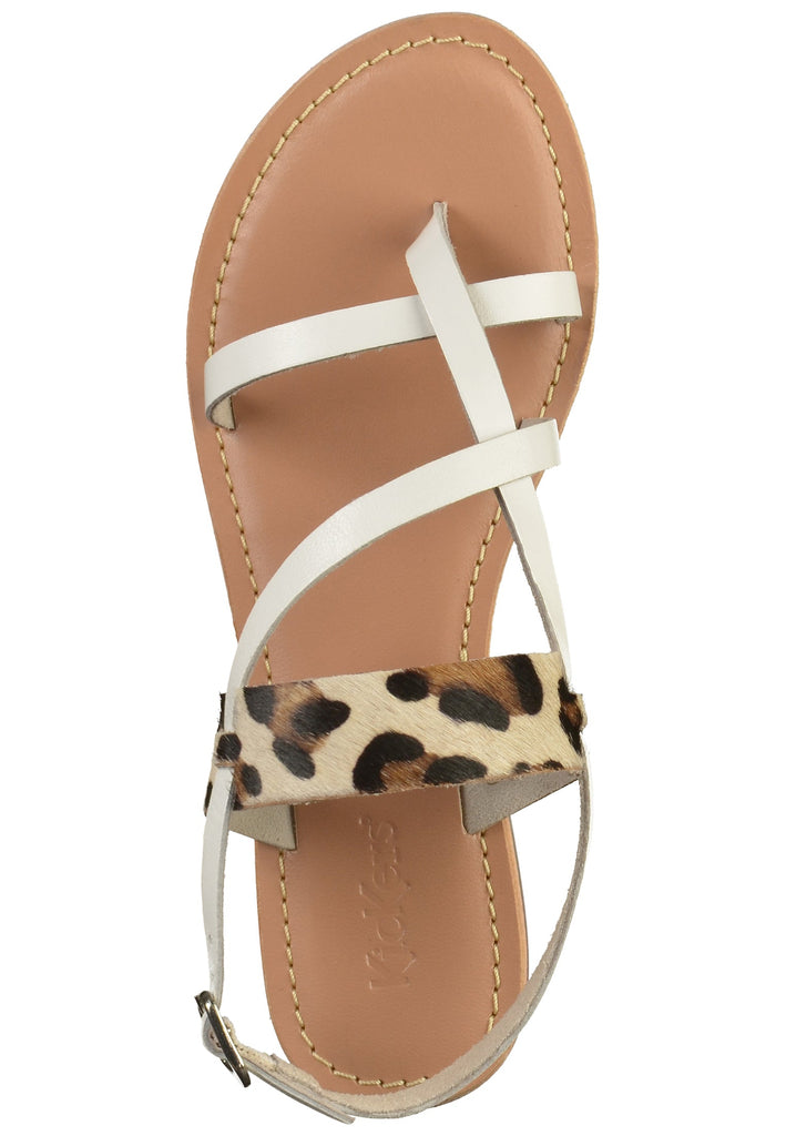 Kickers Zehensteg Leder Weiß