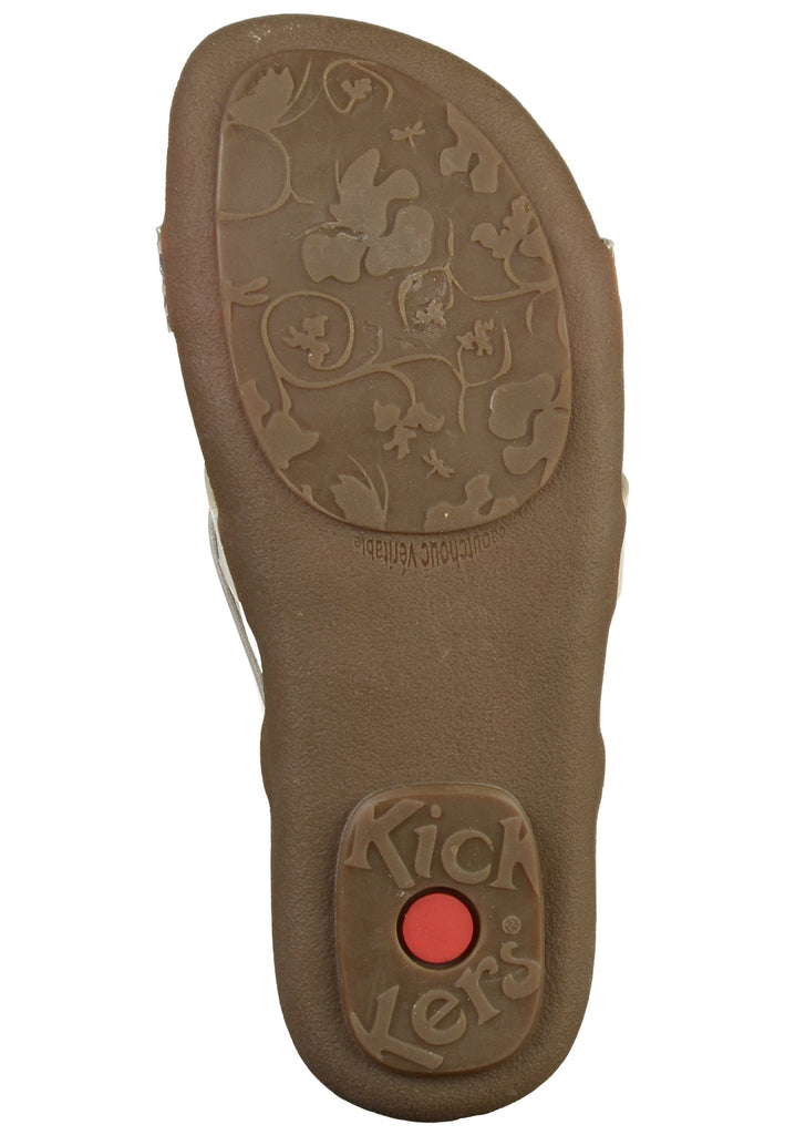 Kickers Zehensteg Leder Weiß