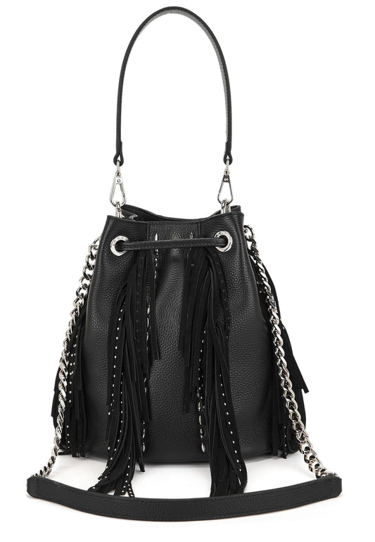 LA CARRIE Taschen Leder Schwarz