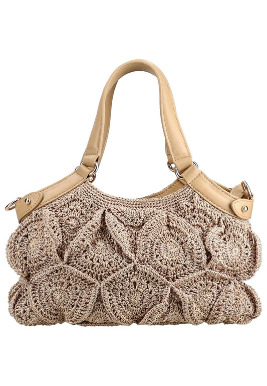 LA CARRIE Taschen Leder/Textil Beige