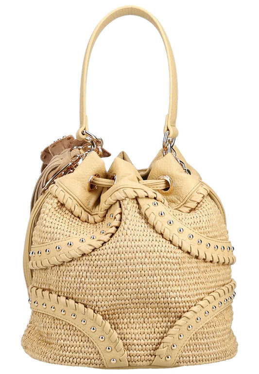 LA CARRIE Taschen Leder/Textil Beige