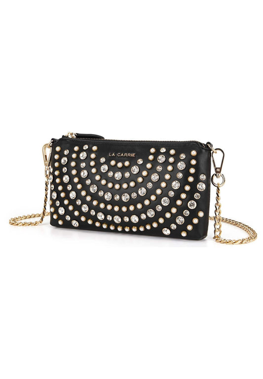 LA CARRIE Taschen Lederimitat Schwarz/Weiß