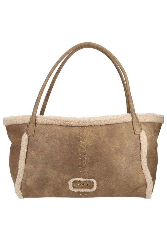 LA CARRIE Taschen Lederimitat/Textil Taupe