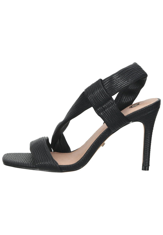 La Strada Pumps Lederimitat Schwarz
