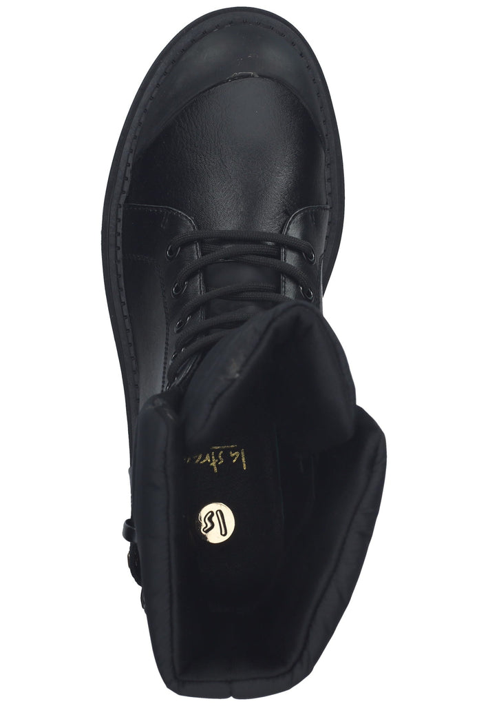 La Strada Stiefelette Lederimitat Schwarz