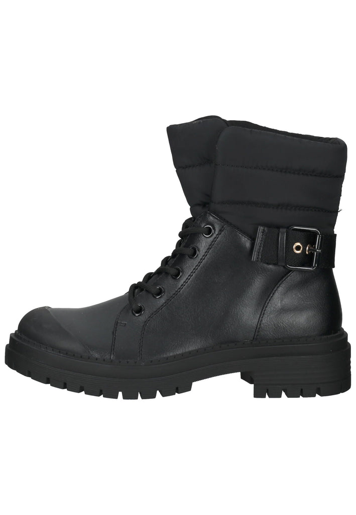 La Strada Stiefelette Lederimitat Schwarz