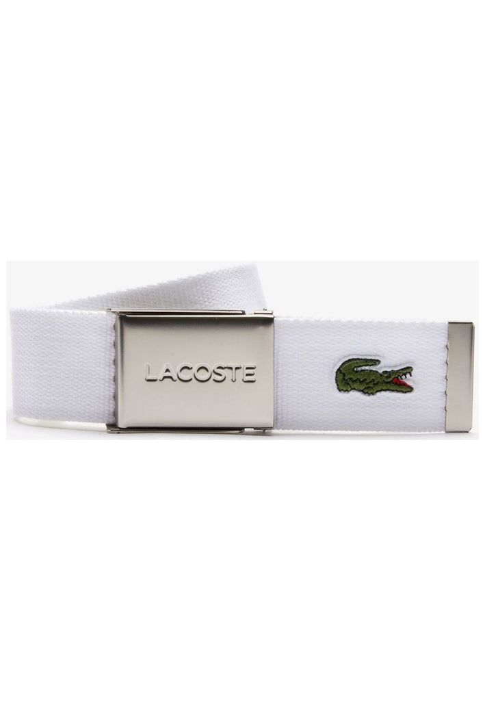 Lacoste Gürtel Textil Weiß
