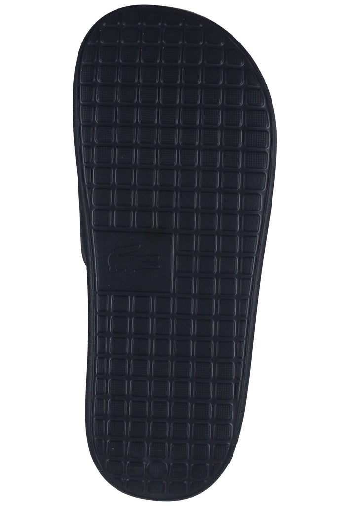 Lacoste Pantoletten Gummi Blau/Weiß