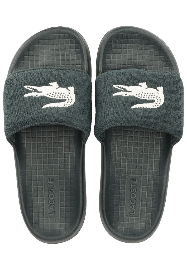 Lacoste Pantoletten Lederimitat Grün