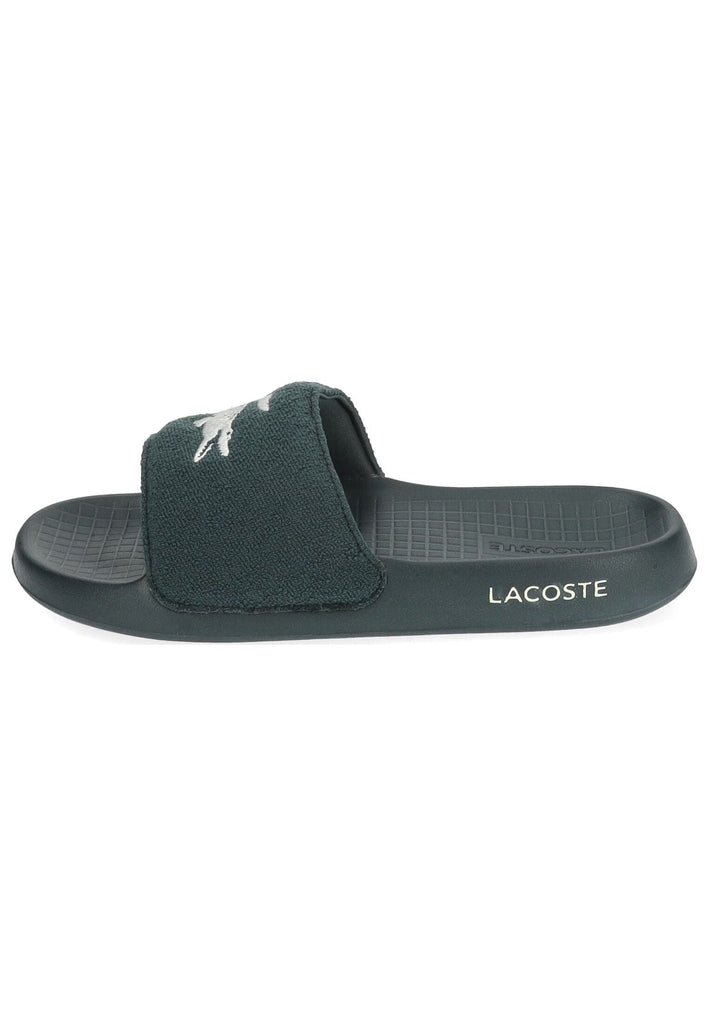 Lacoste Pantoletten Lederimitat Grün