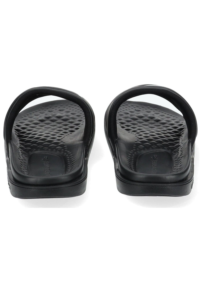 Lacoste Pantoletten Lederimitat Schwarz/Weiß