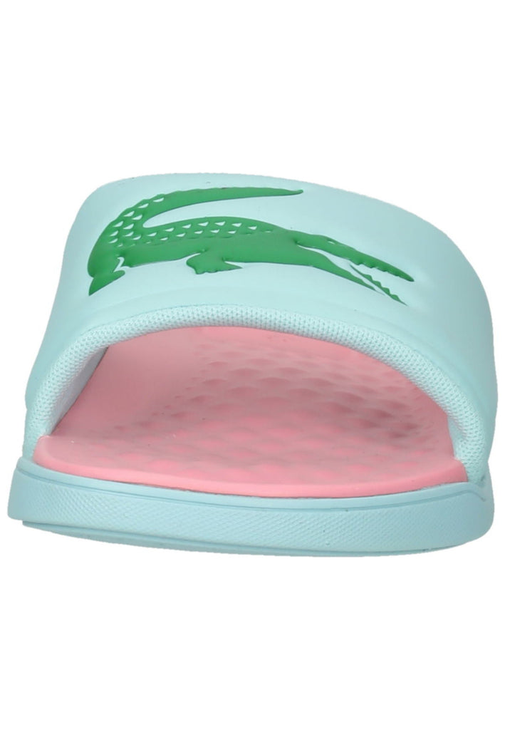 Lacoste Pantoletten Lederimitat Türkis