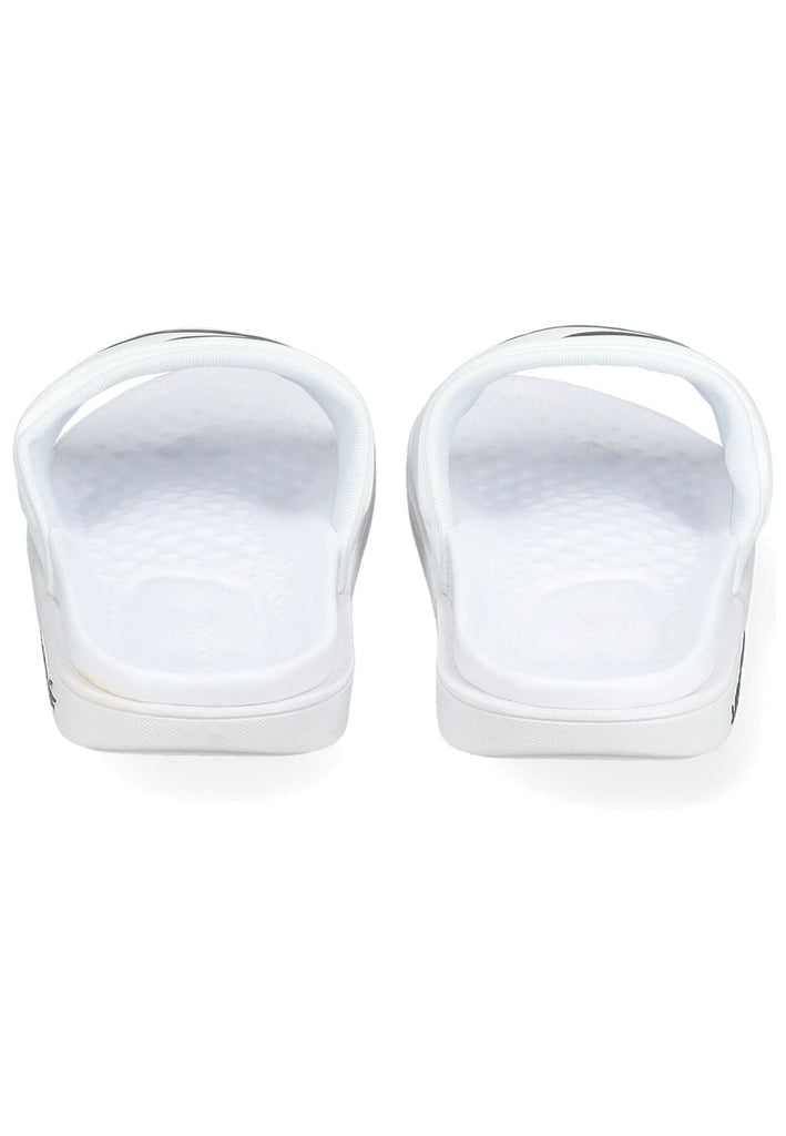 Lacoste Pantoletten Lederimitat Weiß/Grün