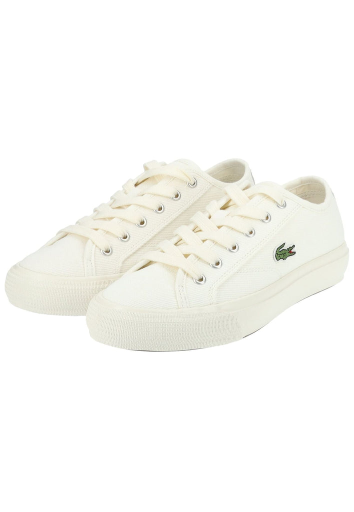 Lacoste Sneaker Baumwolle Creme