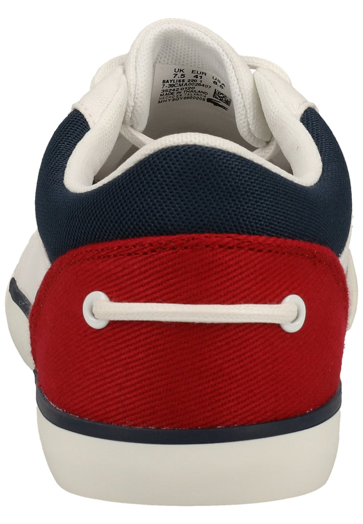 Lacoste Sneaker Canvas Weiß/Navy