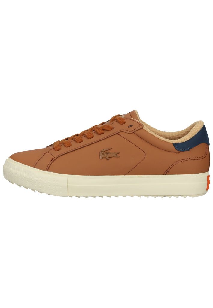 Sneaker Lacoste Sneaker Leder/Textil Braun/Blau