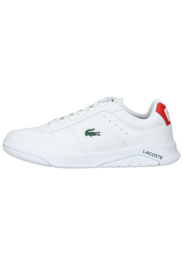 Sneaker Lacoste Sneaker Leder Weiß/Rot