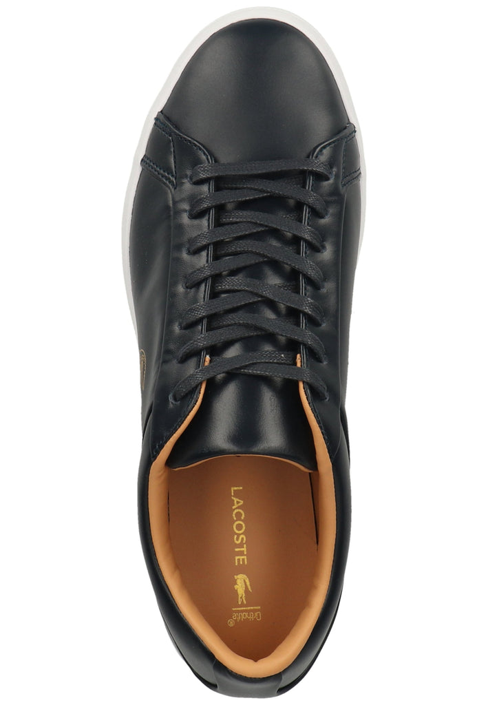 Lacoste Sneaker Leder Blau/Weiß