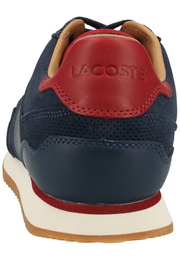 Lacoste Sneaker Leder Navy/Rot