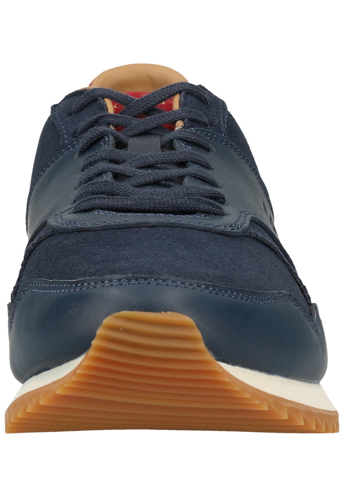 Lacoste Sneaker Leder Navy/Rot