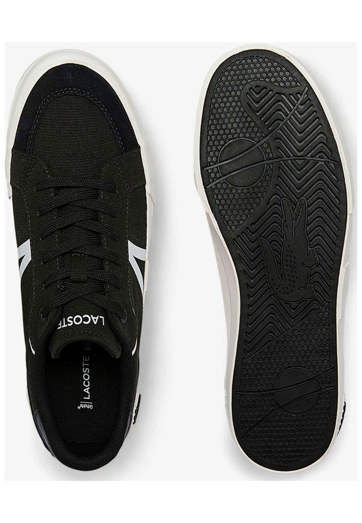 Lacoste Sneaker Leder Schwarz/Weiß