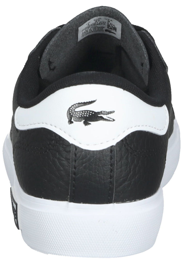 Lacoste Sneaker Leder Schwarz/Weiß