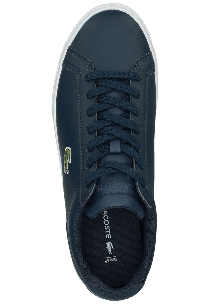 Lacoste Sneaker Leder/Synthetik Navy/Weiß