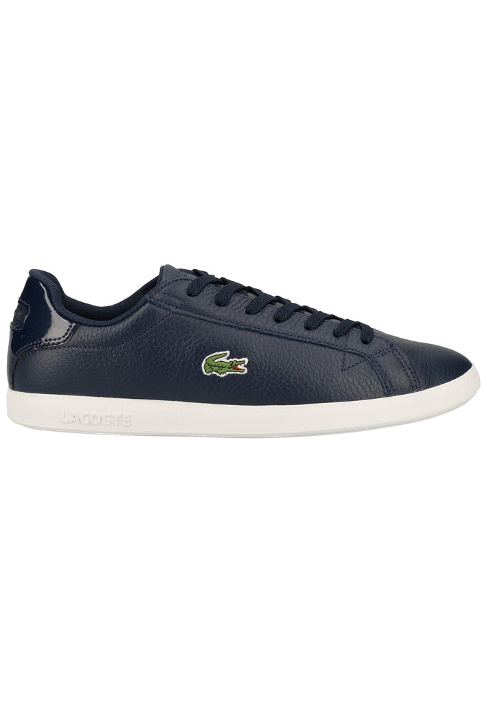 Lacoste Sneaker Leder/Synthetik Navy/Weiß