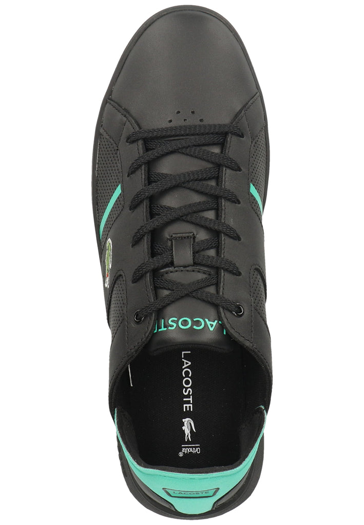Lacoste Sneaker Leder/Synthetik Schwarz/Grün