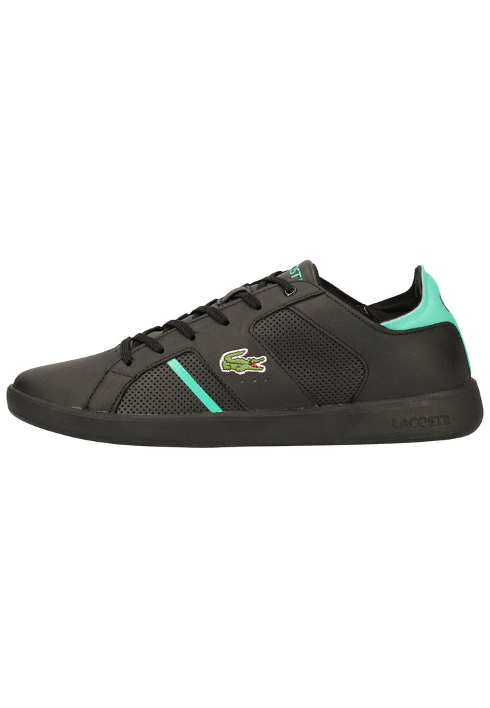 Lacoste Sneaker Leder/Synthetik Schwarz/Grün