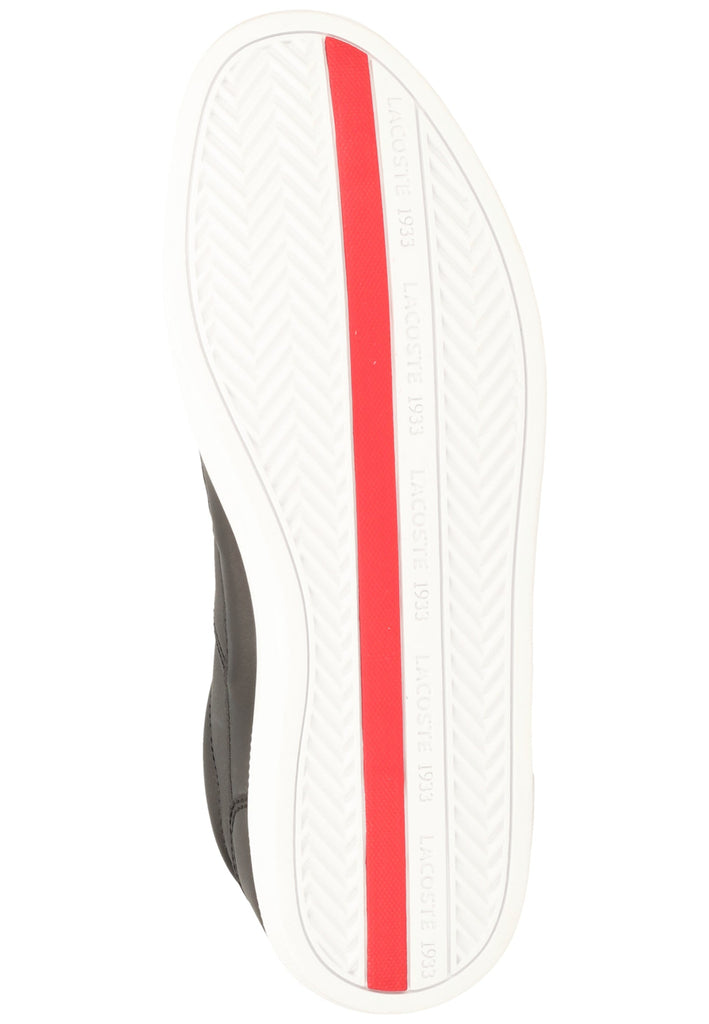 Lacoste Sneaker Leder/Synthetik Schwarz/Weiß