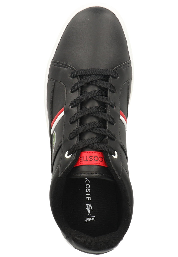 Lacoste Sneaker Leder/Synthetik Schwarz/Weiß