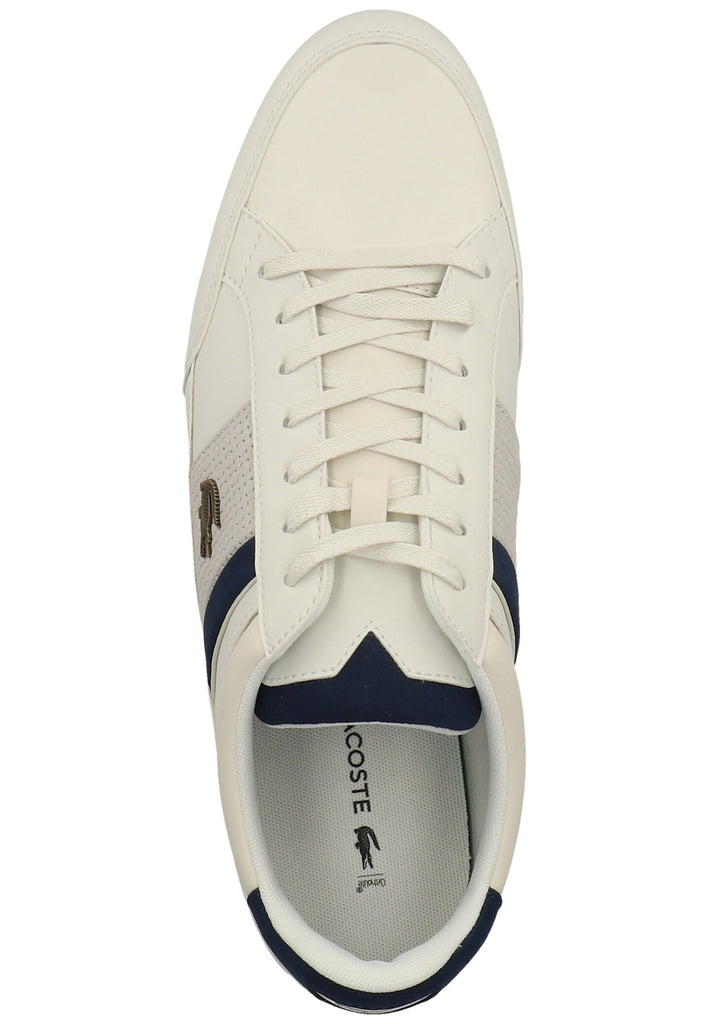 Lacoste Sneaker Leder/Synthetik Weiß/Blau